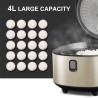 Panela elétrica de arroz MIDEA Smart IH: controle por aplicativo, capacidade de 4L, multifuncional